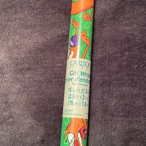 Catdog Wrapping Paper Carlton Cards Vintage 90s Cartoon Nickelodeon Gift Wrap